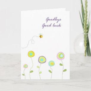 Goodbye good luck card