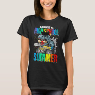 Goodbye High School Hello Summer Monster Truck Din T-Shirt