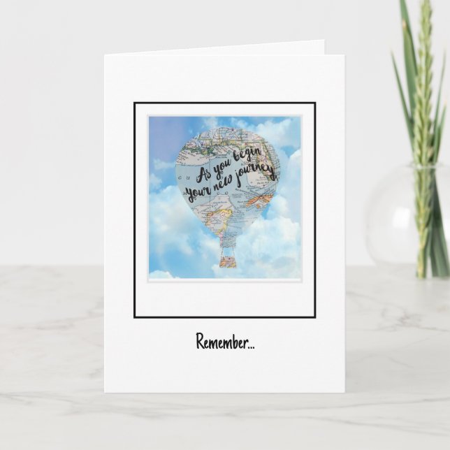 Goodbye Journey Greeting Card (Front)