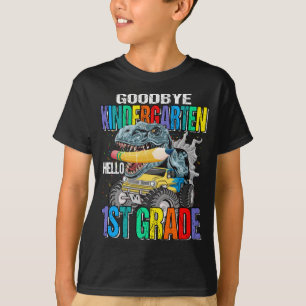 Goodbye Kindergarten Hello 1st Grade Monster Truck T-Shirt