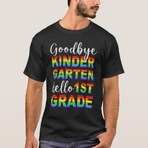Goodbye Kindergarten Hello 1st Grade Pop It Gradua T-Shirt