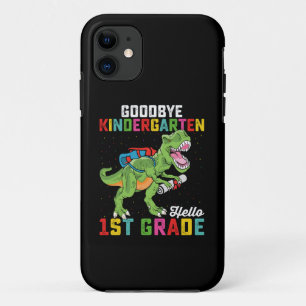 Goodbye Kindergarten Hello 1st Grade T Rex School iPhone 11 Case