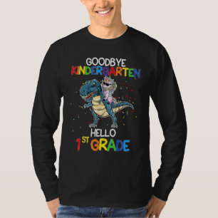 Goodbye Kindergarten Hello First Grade Unicorn Din T-Shirt