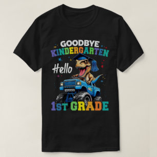 Goodbye Kindergarten Monster Truck Trex Graduation T-Shirt
