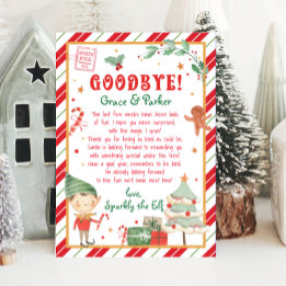 Goodbye Letter from Your Christmas Elf Invitation