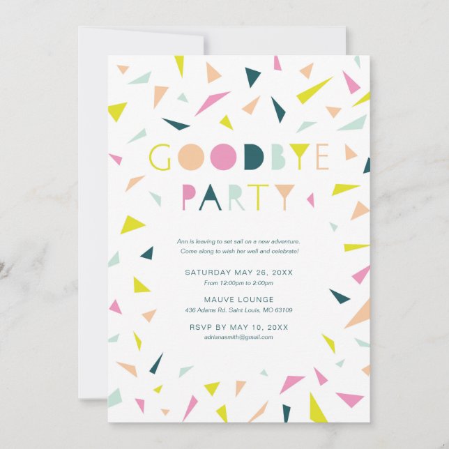 Goodbye Party Invitation (Front)
