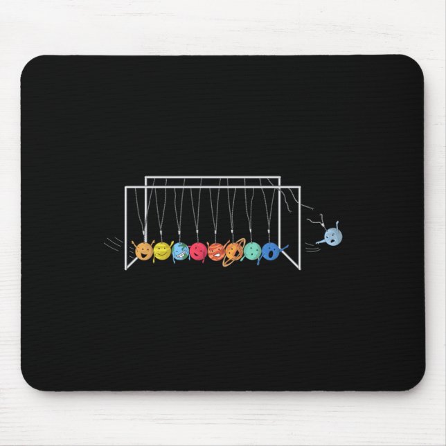 Goodbye Pluto Funny Solar System Planets T Shirt  Mouse Mat (Front)