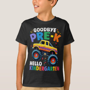 Goodbye Pre-k Monster Truck Graduation Boys T-Shirt