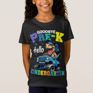 Goodbye Pre-k Monster Truck T rex Graduation Boys  T-Shirt