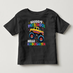 Goodbye Preschool Monster Truck Graduation Toddler T-Shirt