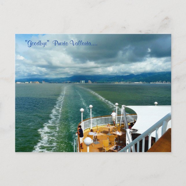 "Goodbye"  Puerto Vallarta.... Postcard (Front)