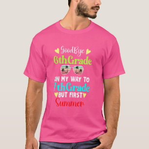 Goodbye School Hello Summer 7th Grade Kids Back to T-Shirt