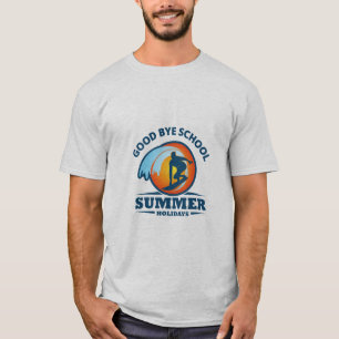 Goodbye School Hello Summer Beach T-Shirt