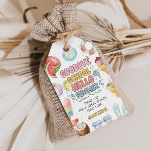 Goodbye School, Hello Summer, End of School Gift Tags