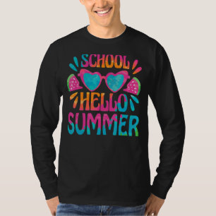 Goodbye School Hello Summer Heart Glasses In Summ T-Shirt