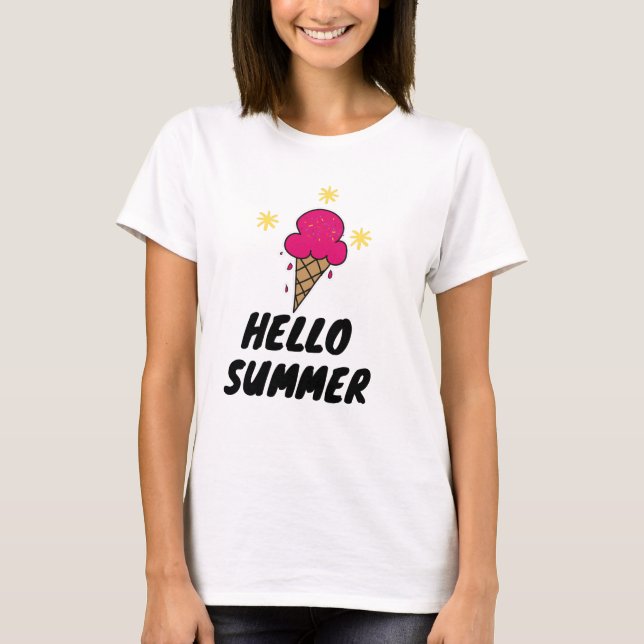 Goodbye School Hello Summer T-Shirt (Front)