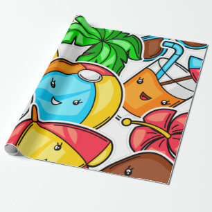 Goodbye School Hello Summer Time And Fun Wrapping Paper