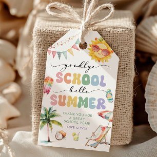 Goodbye School Summer Gift Tags