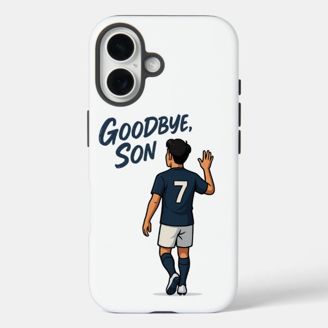  Goodbye, Son | Emotional Number 7 Soccer Tribute Case-Mate iPhone Case (Back)