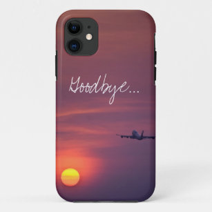 Goodbye sunset aeroplane wanderlust traveller hips Case-Mate iPhone case