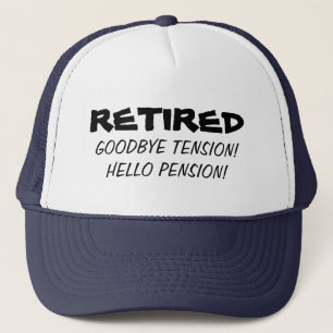 Goodbye tension hello pension Funny retirement hat