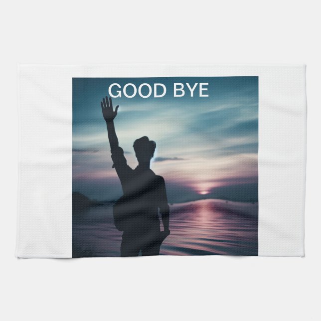 "Goodbye to the YEAR" Tea Towel (Horizontal)