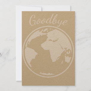 goodbye world card