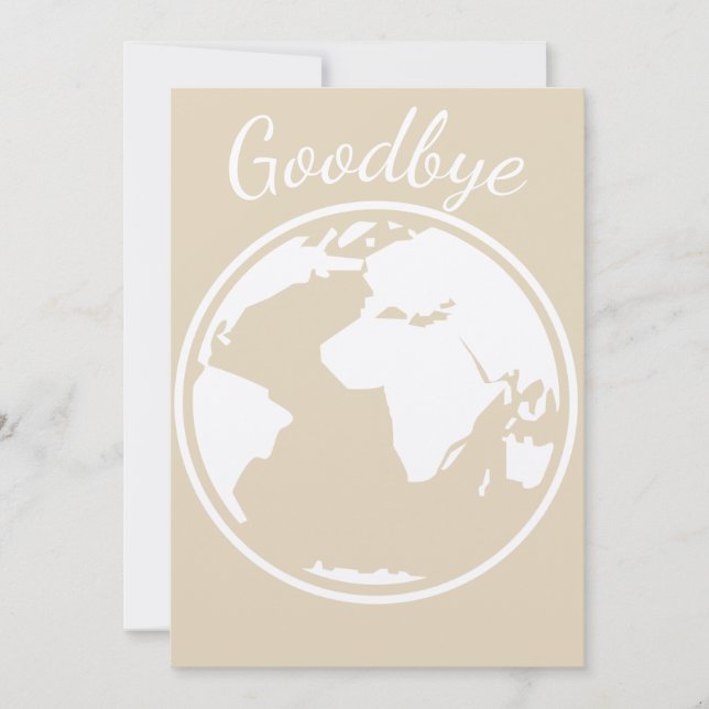 goodbye world card (Front)
