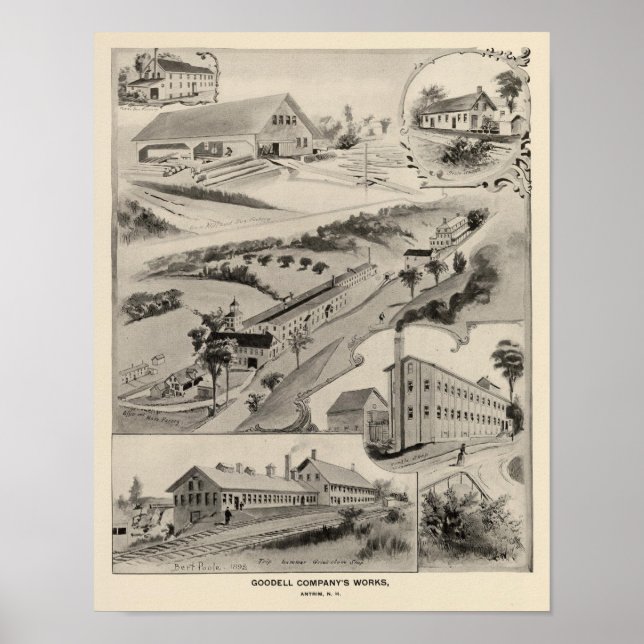 Goodell Co's Works, Antrim, NH Poster (Front)