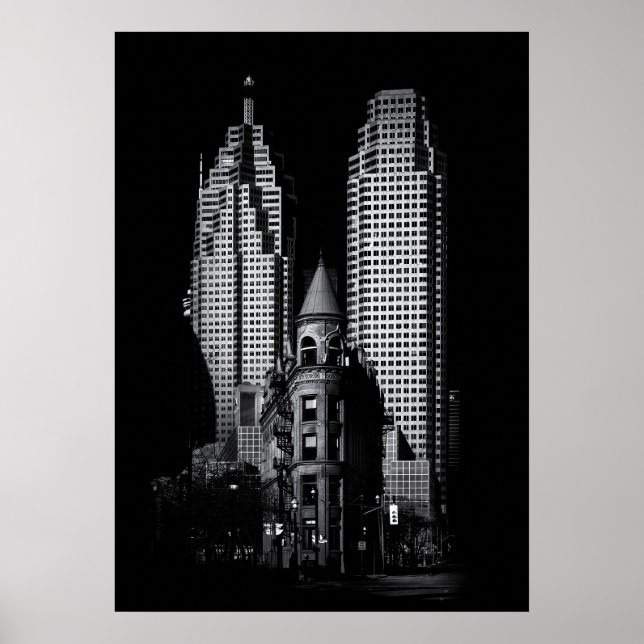Gooderham Flatiron And Toronto Downtown No 2 Poster (Front)
