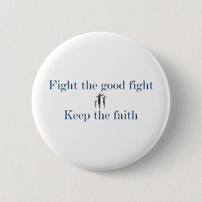 goodfight 6 cm round badge (Front)