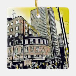 Goodge Street Station 02 Ceramic Ornament