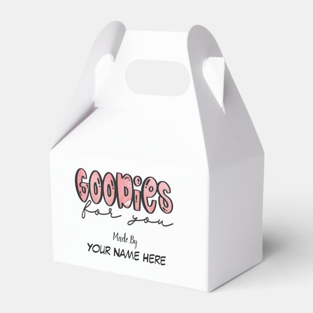 Goodies For You - Customisable Favour Box (Front Side)