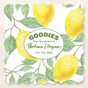 Goodies From the Garden of Lemon Paper Coasters
