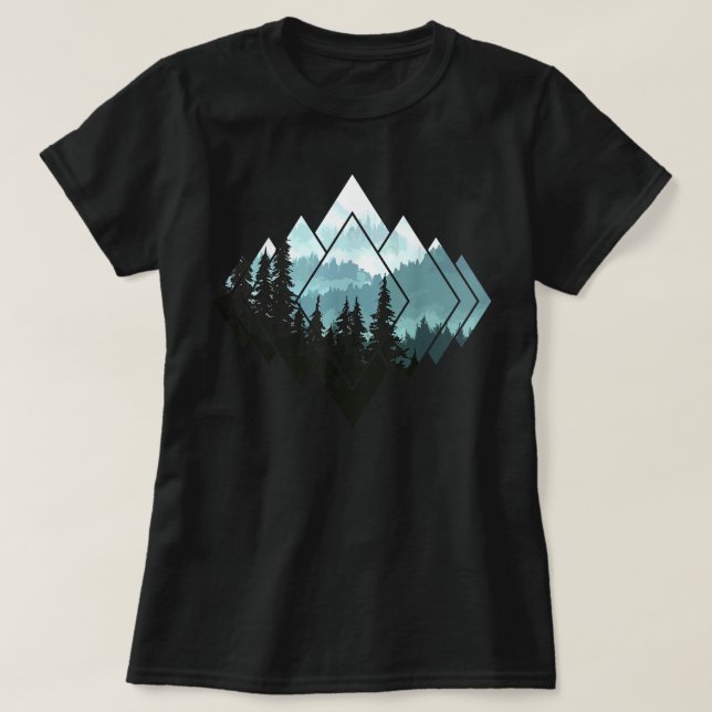 Goodness Astute Forest Nature Mountains Trekking H T-Shirt (Design Front)