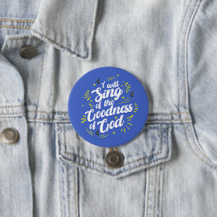 Goodness of God Typographic Joyful 7.5 Cm Round Badge