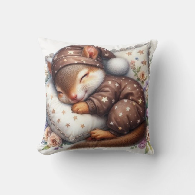Goodnight Brown Kids Pillow -  (Front)