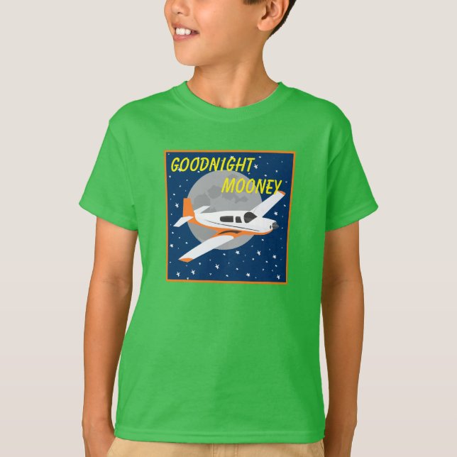 Goodnight Mooney aeroplane shirt (Front)