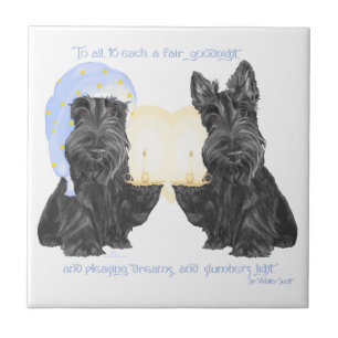 Goodnight Scotties Tile