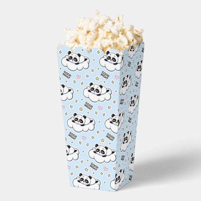Goodnight Sleeping Panda Bear Favour Box (Popped)
