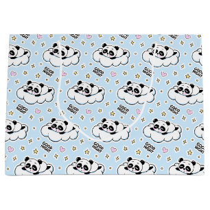 Goodnight Sleeping Panda Bear Large Gift Bag