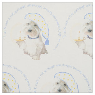 Goodnight Westie Fabric