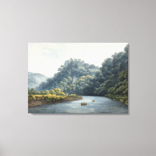 Goodrich Castle on the Wye (w/c, pen & ink, chalk Canvas Print