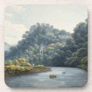 Goodrich Castle on the Wye (w/c, pen & ink, chalk Coaster