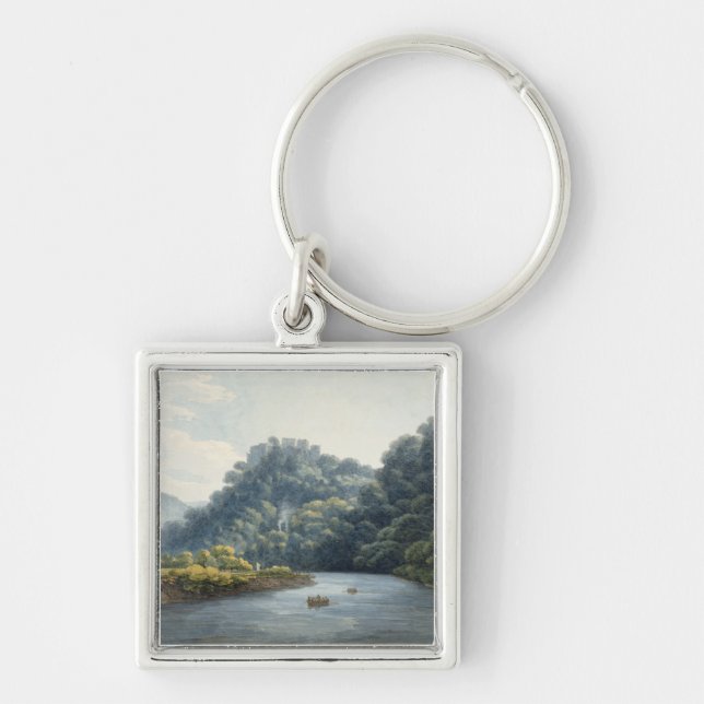 Goodrich Castle on the Wye (w/c, pen & ink, chalk Key Ring (Front)