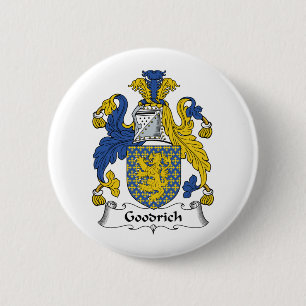Goodrich Family Crest 6 Cm Round Badge