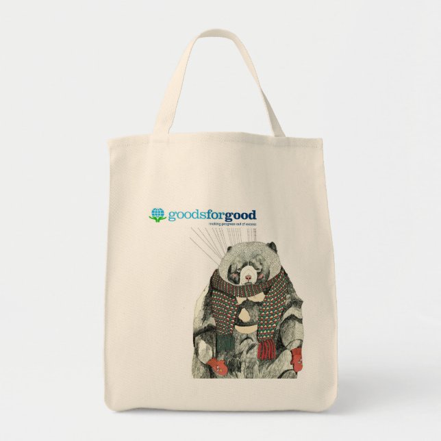 goods4goods_1, g4glogo_big_tag tote bag (Front)