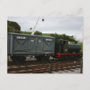 Goods train at Washford station, WSR, UK Postcard