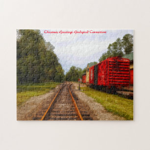 Goodspeed Connecticut. Christmas Greetings Jigsaw Puzzle