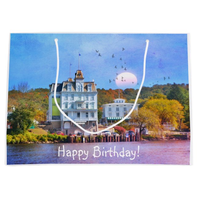 Goodspeed Opera House Sunrise Large Gift Bag (Front)